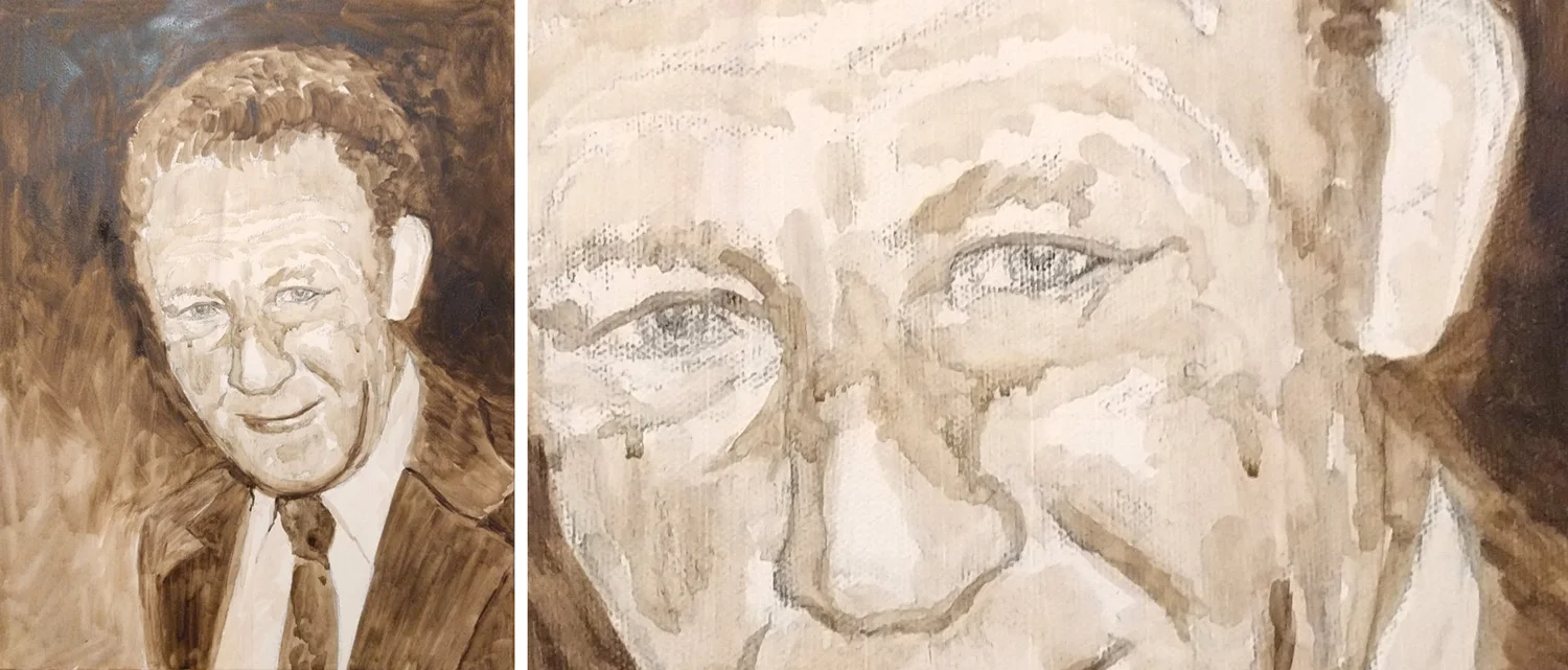 Value study. Close-up on the right.