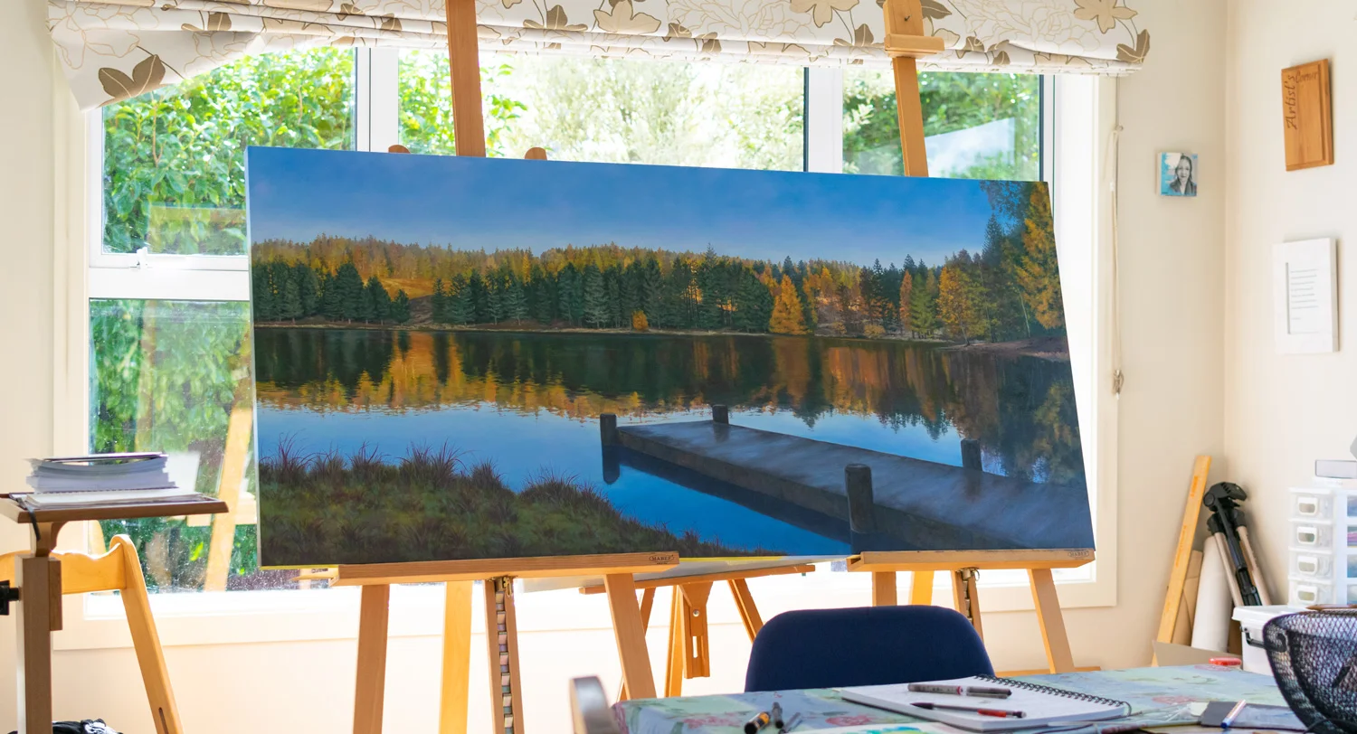 Working in progress, Naseby oil painting, 1620x760mm.