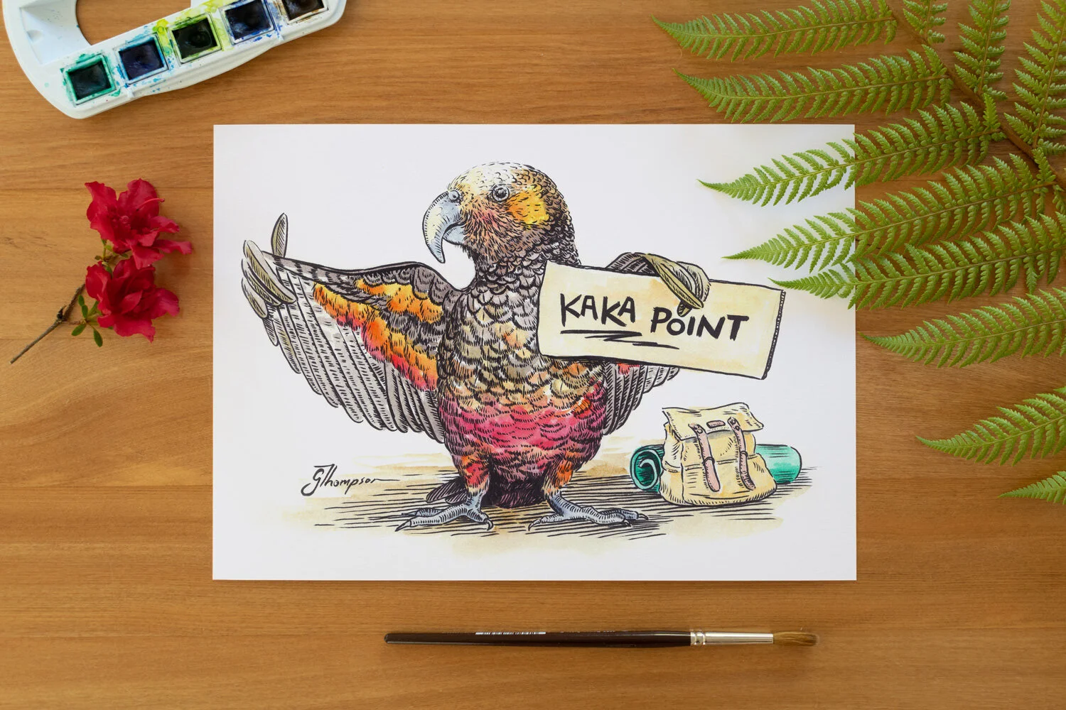 Take Me to Kaka Point - A4 Print