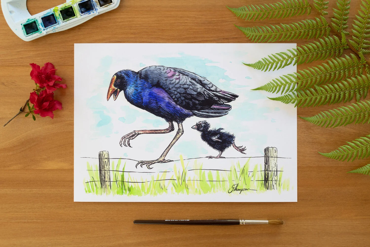 Walking the Number 8 Wire - A4 Print