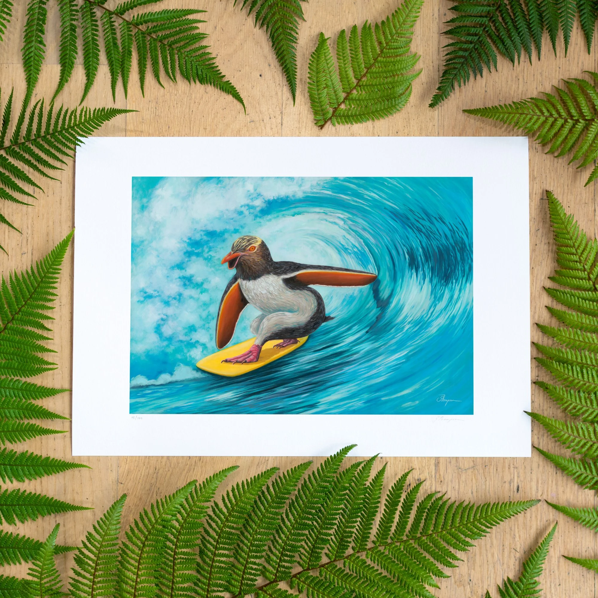 shop-secret-life-of-hoiho-a3-print-fern-BG-straight-sq.jpg