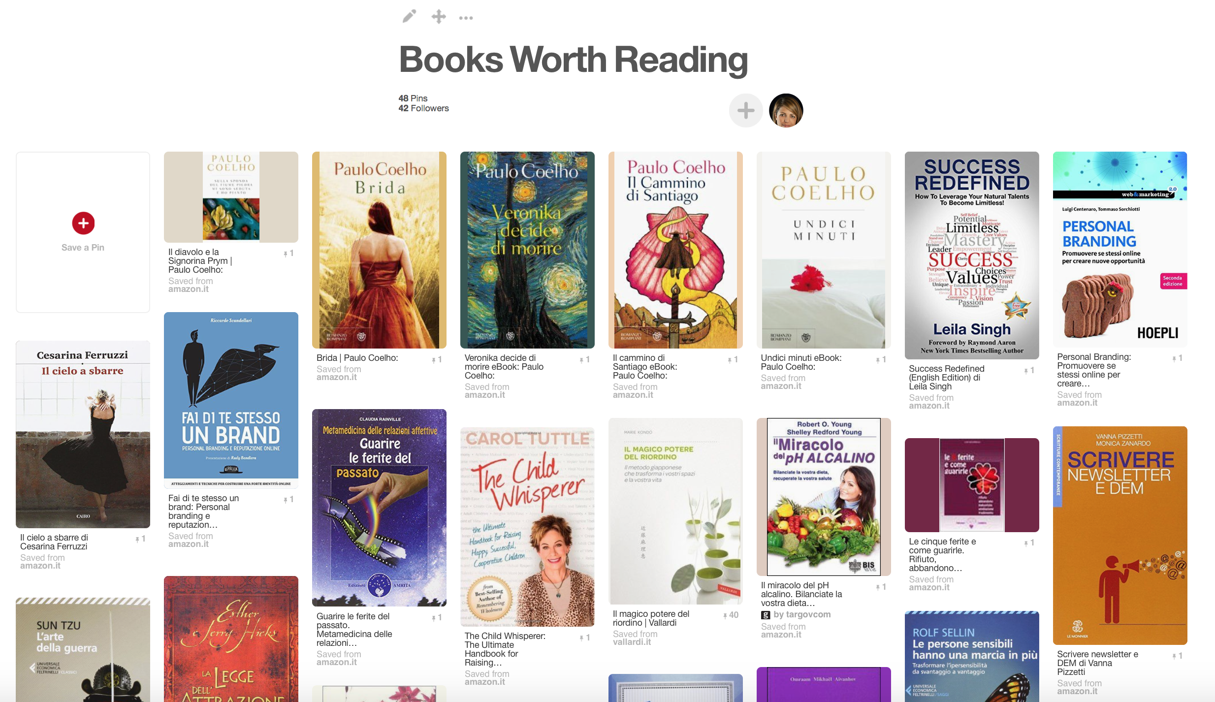 "Books worth reading" - la mia board su Pinterest