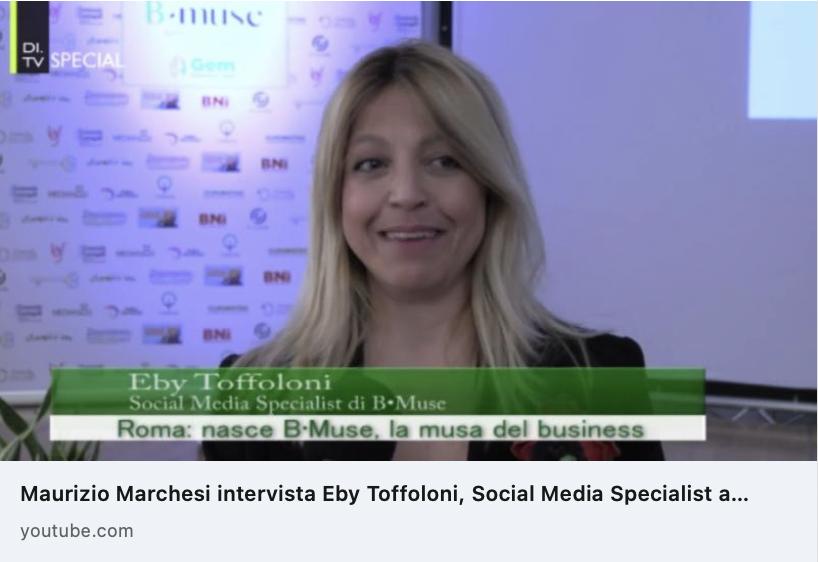 La mia intervista durante l'evento B-muse, ispira e connetti.