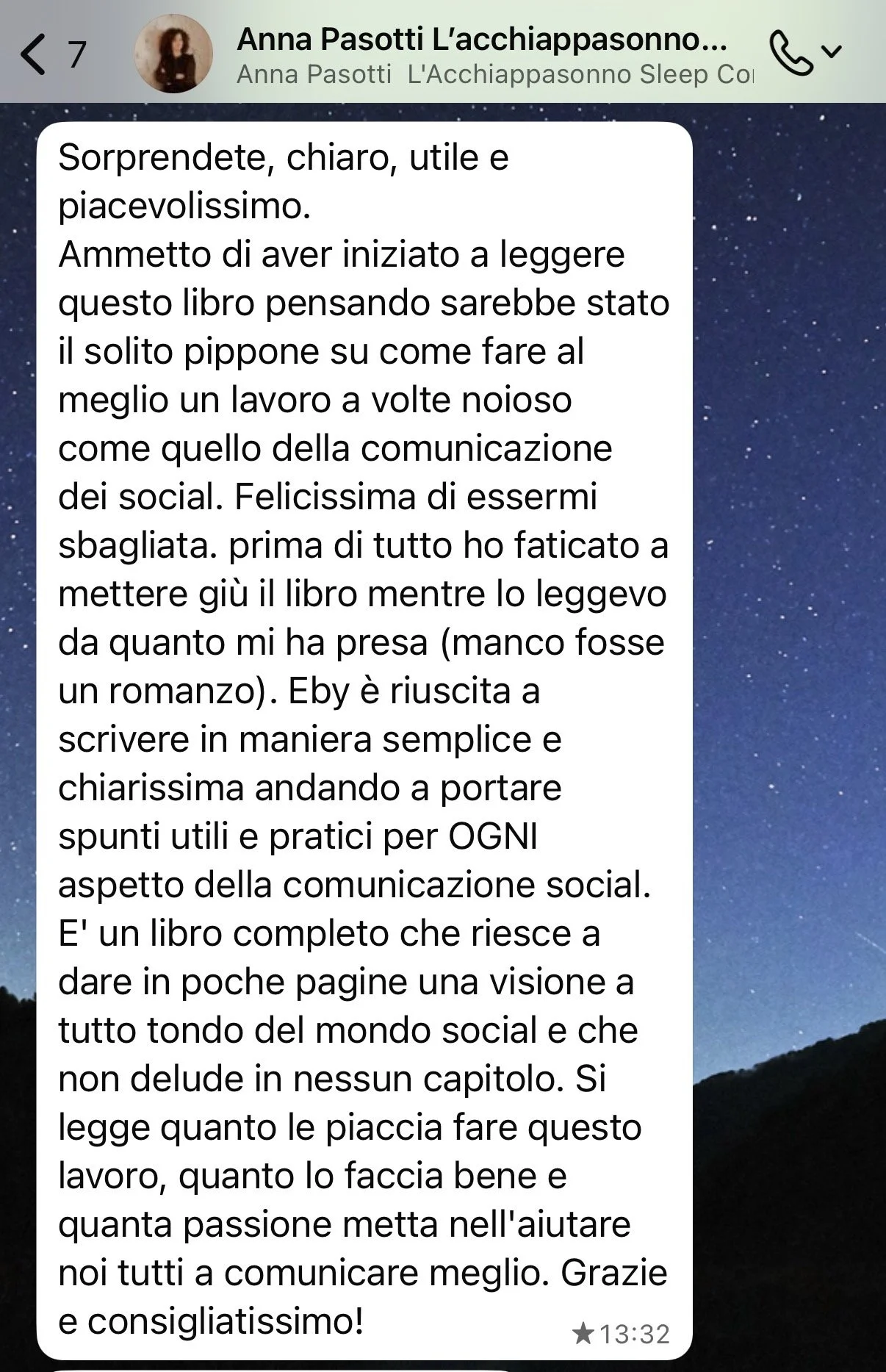 La recensione di Anna Pasotti, l'acchiappasonno.