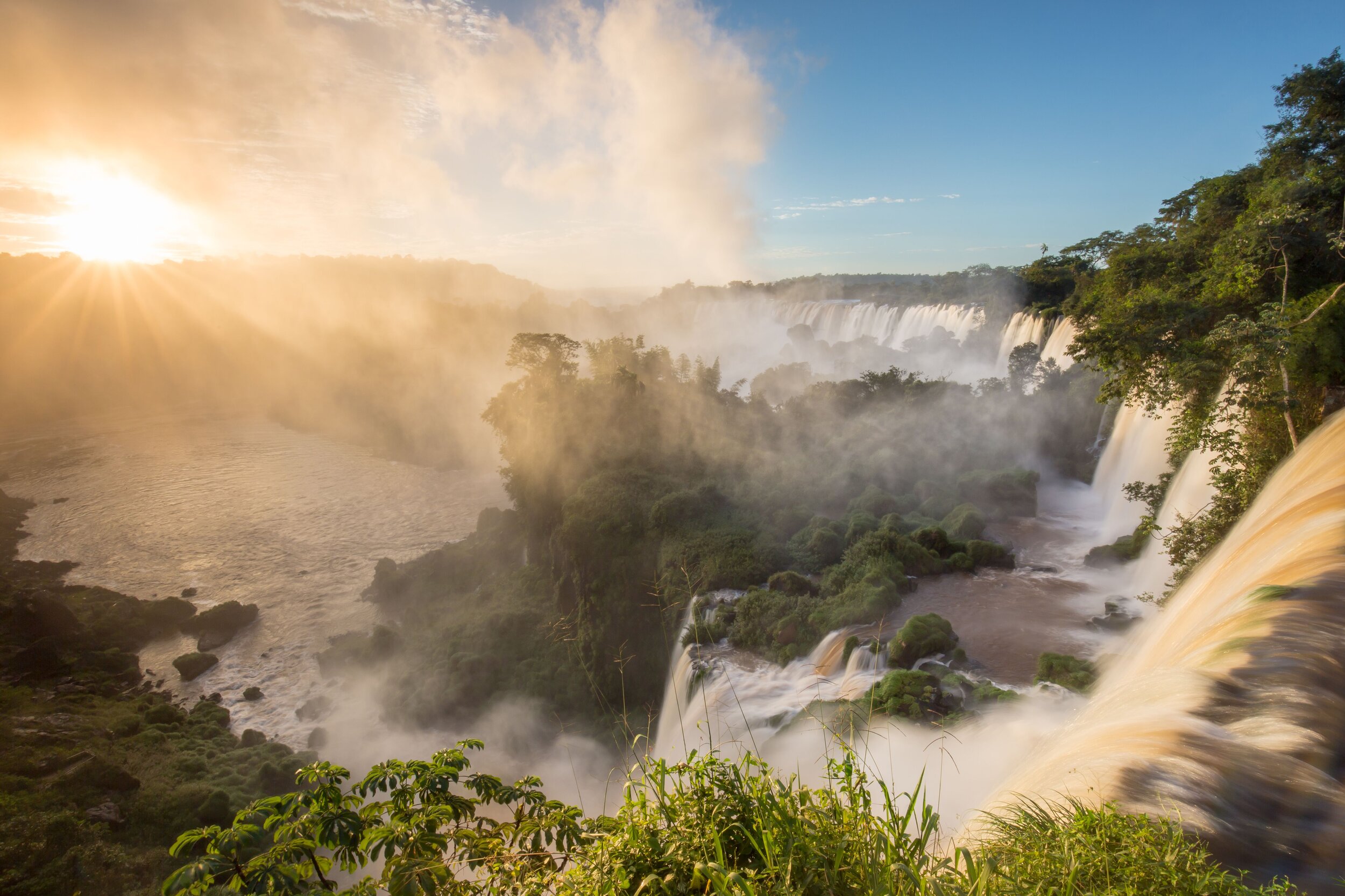 See The Sun Rise Over Iguazu