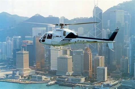 Fly Over Hong Kong's Harbour and Skyline