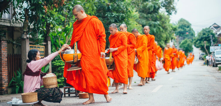 Be Blessed By The Monks of Laos