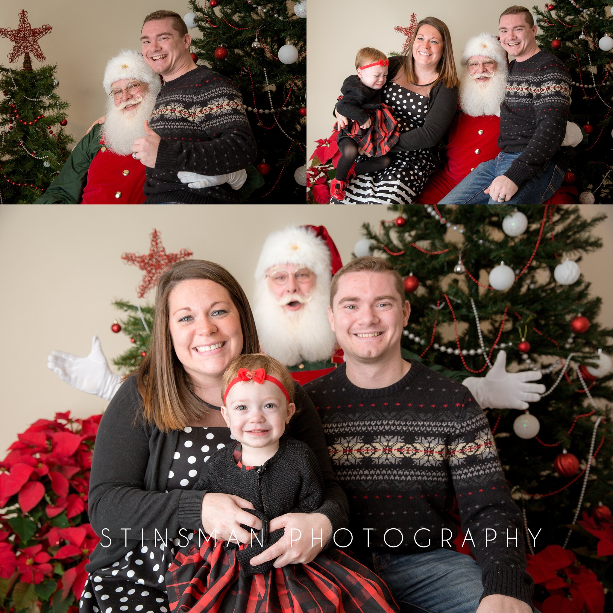 family photo with santa new jersey photographer