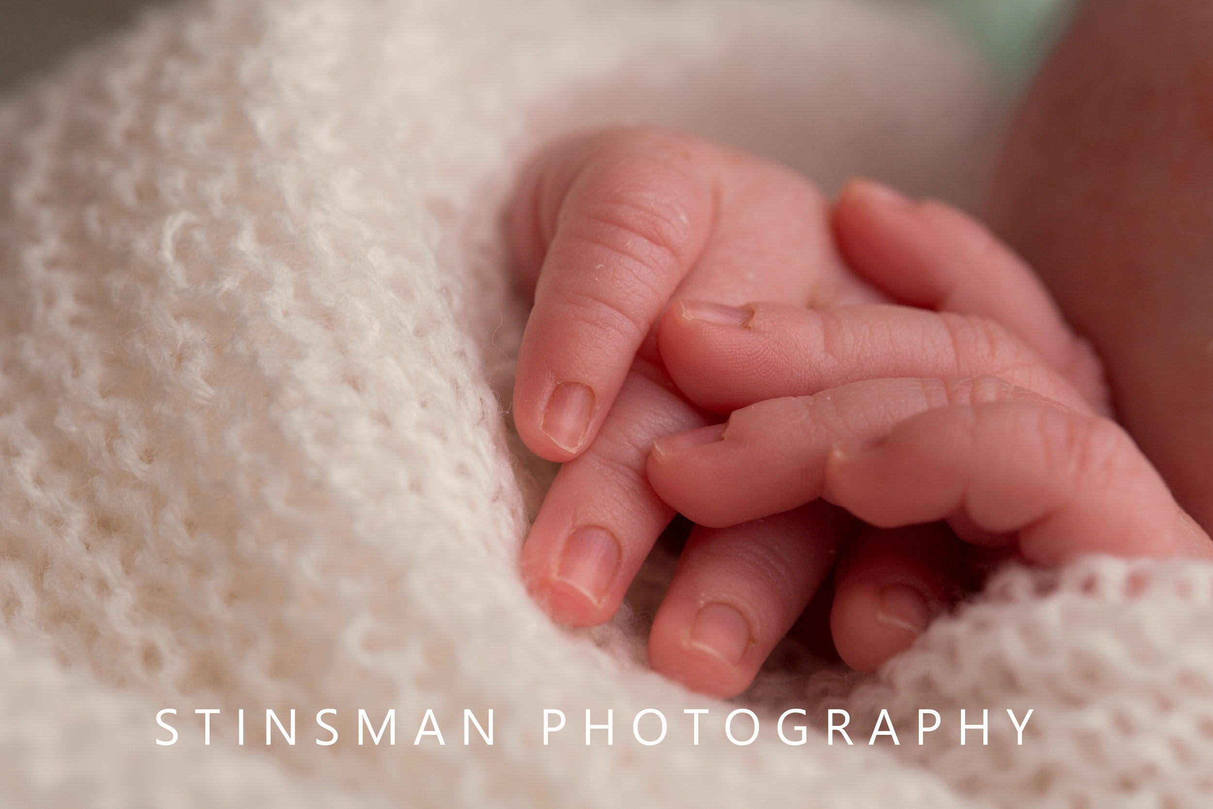 newborn baby fingers by stinsman photography in new jersey