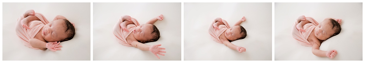 series of newborn stretchies in south jersey baby studio