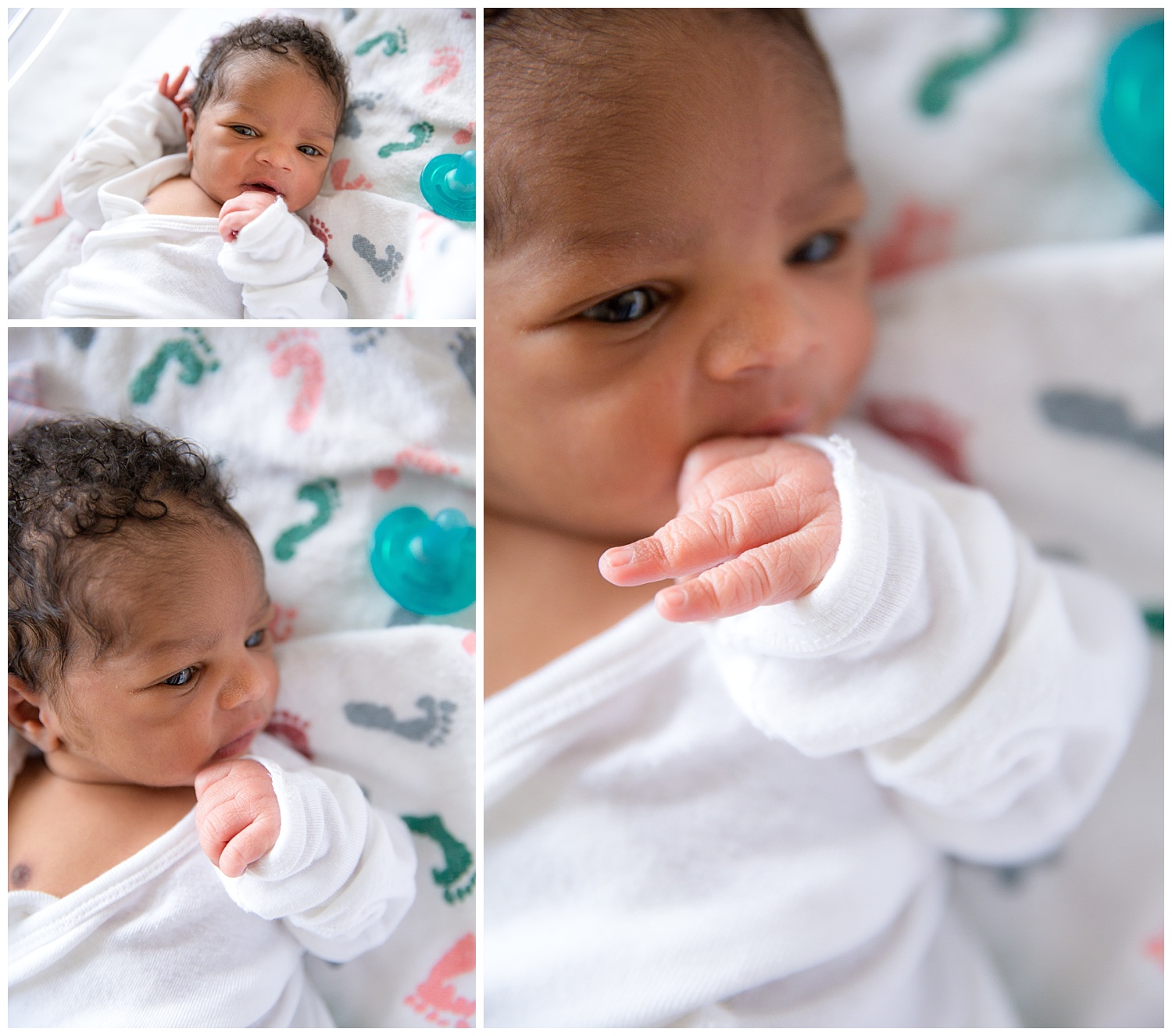 Baby Liam's first photo shoot with 48 hours of birth at Cooper university hospital