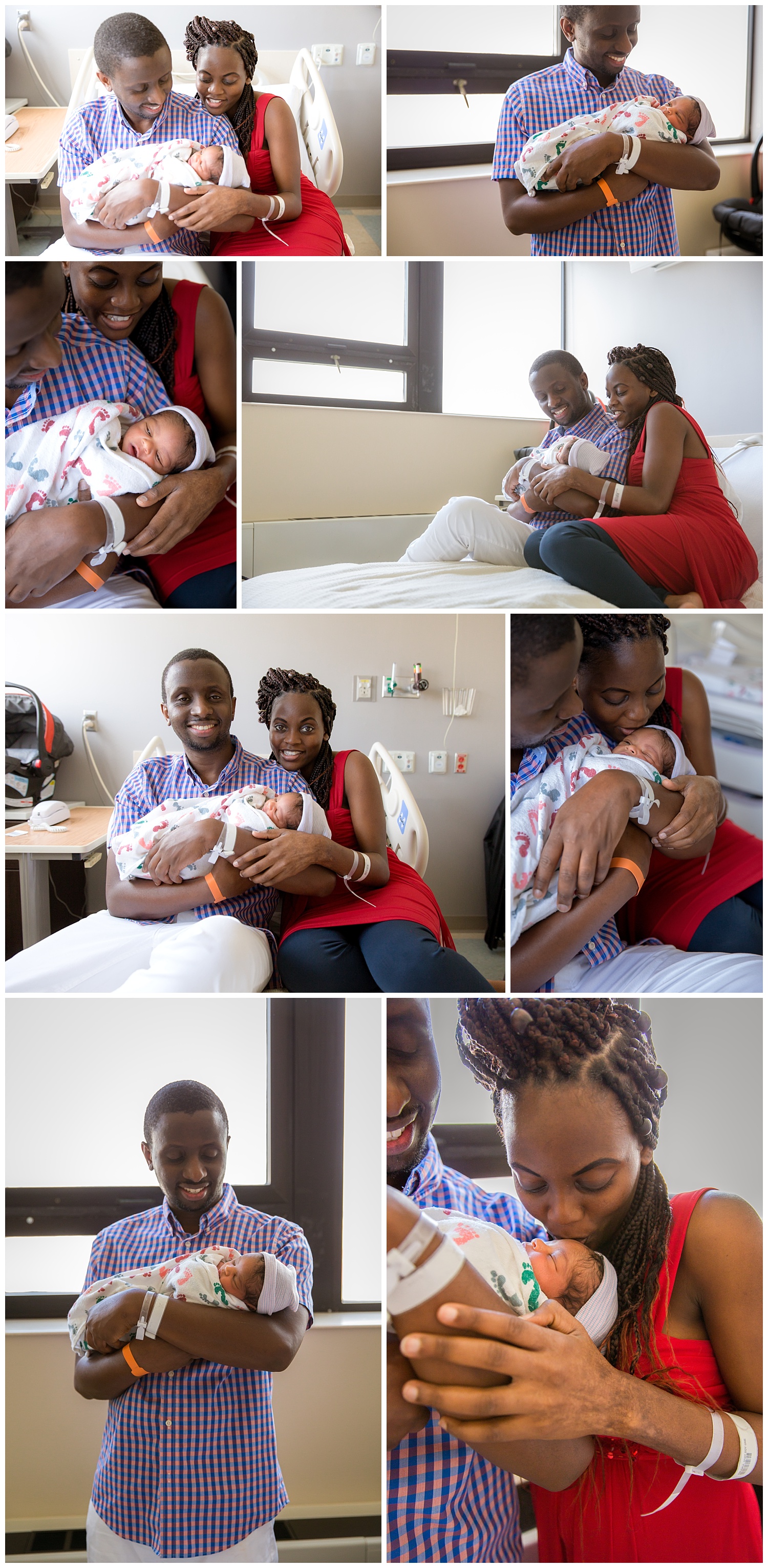 mom and dad holding their newborn baby boy at cooper university hospital in camden new jersey newborn photographer