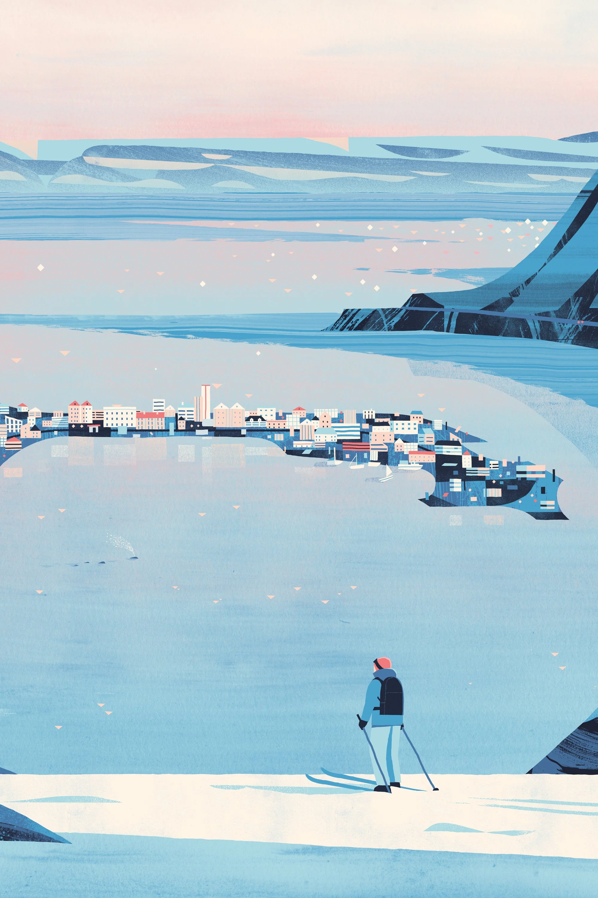 Isafjordur Travel Poster