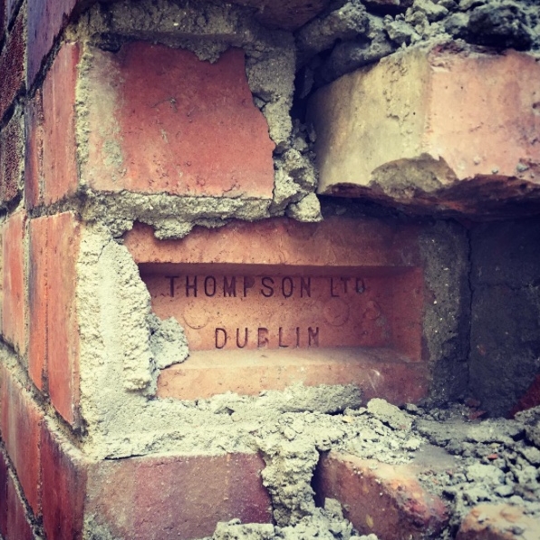 Opening up old brickwork on one of our conservation projects in South Dublin. We are Grade 3 Accredited Architects.