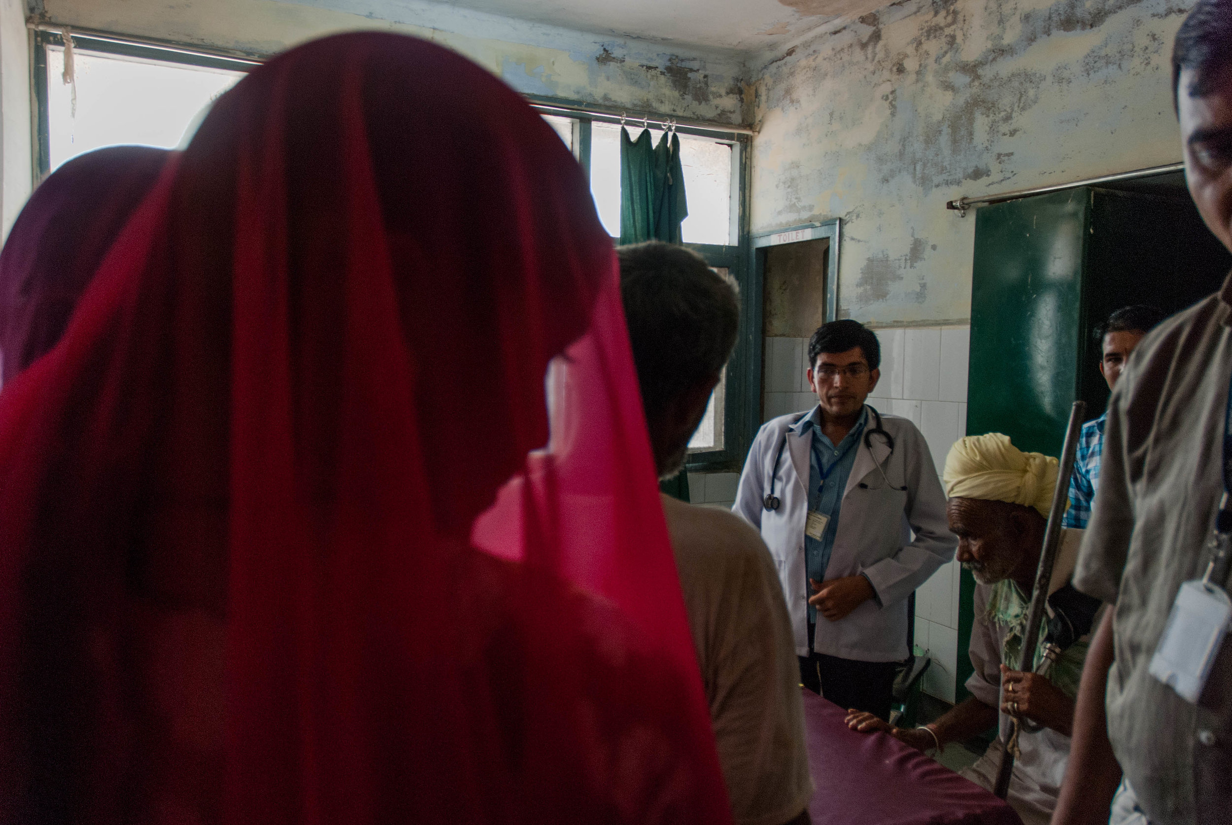 Doctors' offices are often crowded with patients, both locals of Bikaner and those who have traveled across states, who come in search for free diagnosis and medical treatment.
