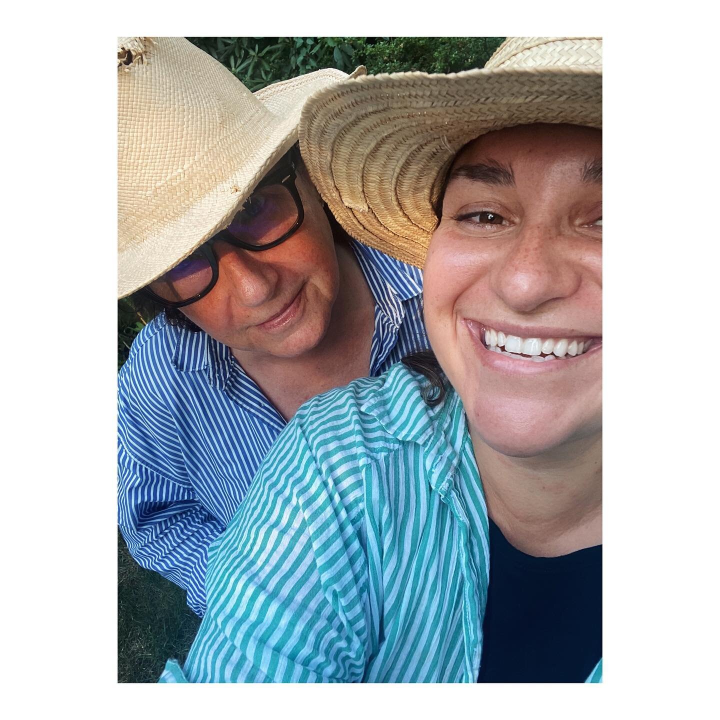 the DNA is evident when you are separated by hundreds of miles yet show up on the same day in Essex, twinning in our summer uniforms - straw hat, striped shirt, white jeans + berks. scary strong. 

LAST PLEA FOR SUPPORT:  6 days to go till this wicke