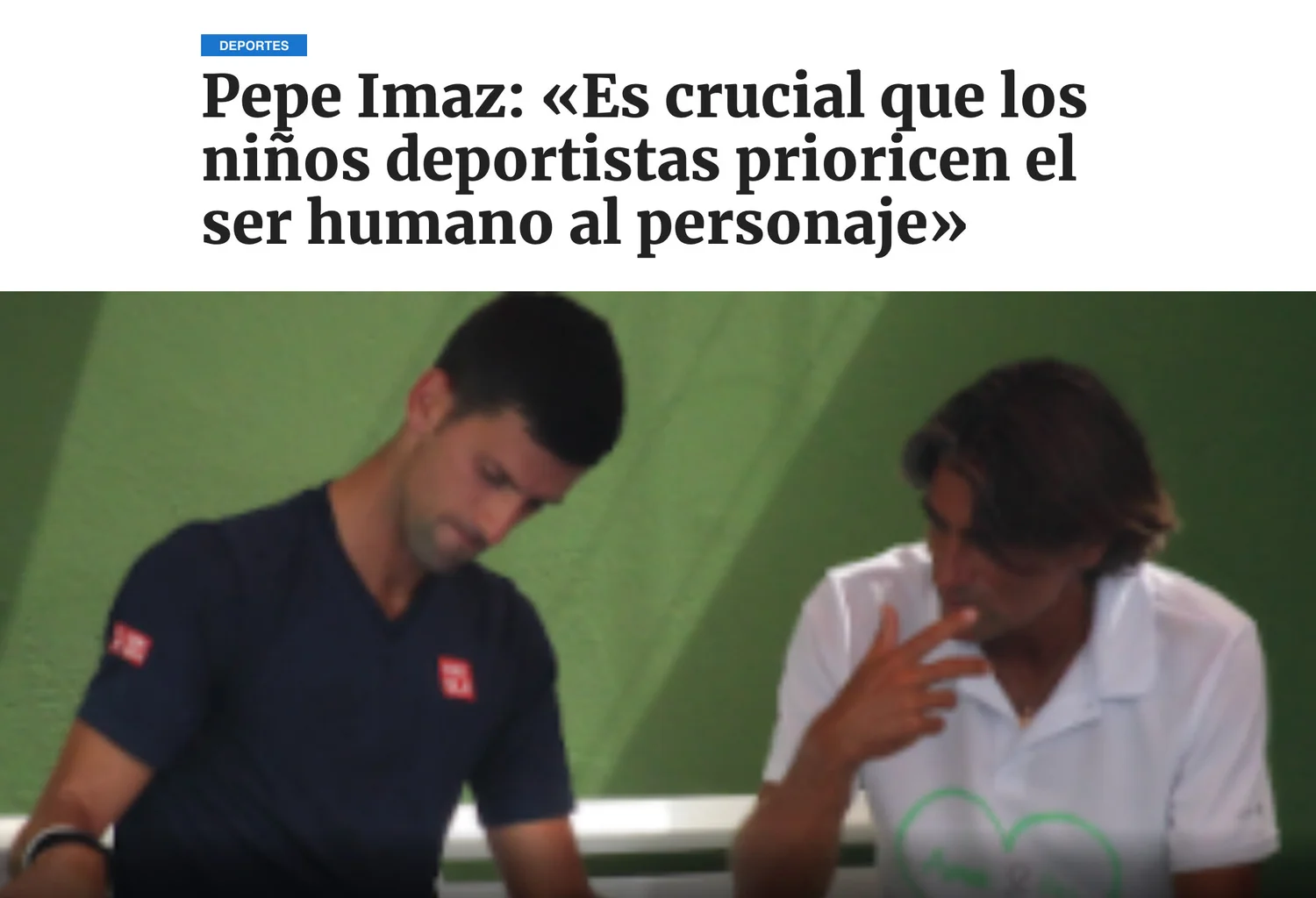 Cobertura de prensa de Pepe Imaz