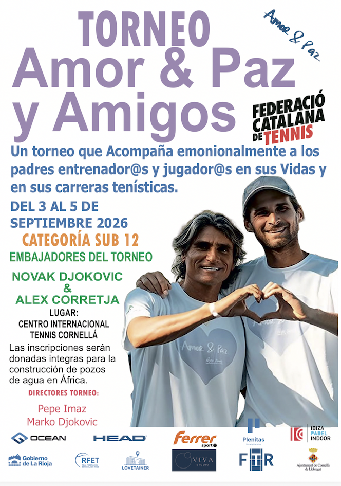 PRESENTACIÓN TORNEO AMOR Y PAZ Y AMIGOS, DURANTE EL TORNEO CONDE DE GODÓ EN BARCELONA