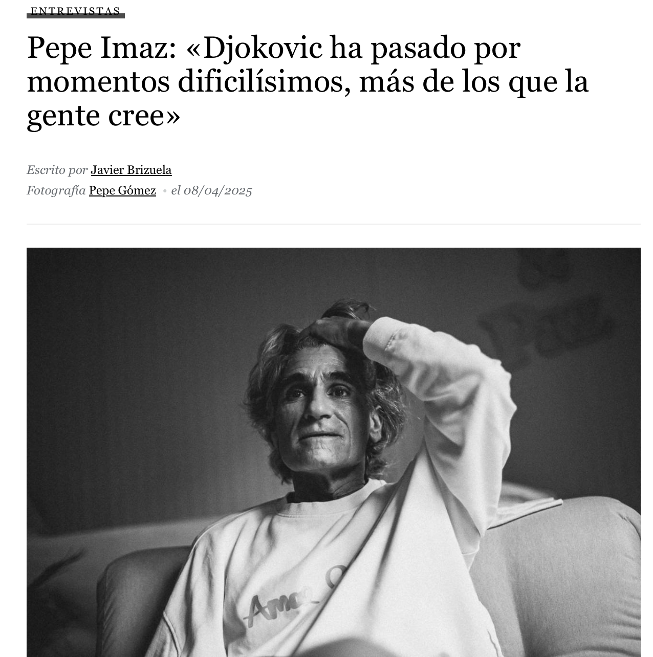 Cobertura de prensa de Pepe Imaz