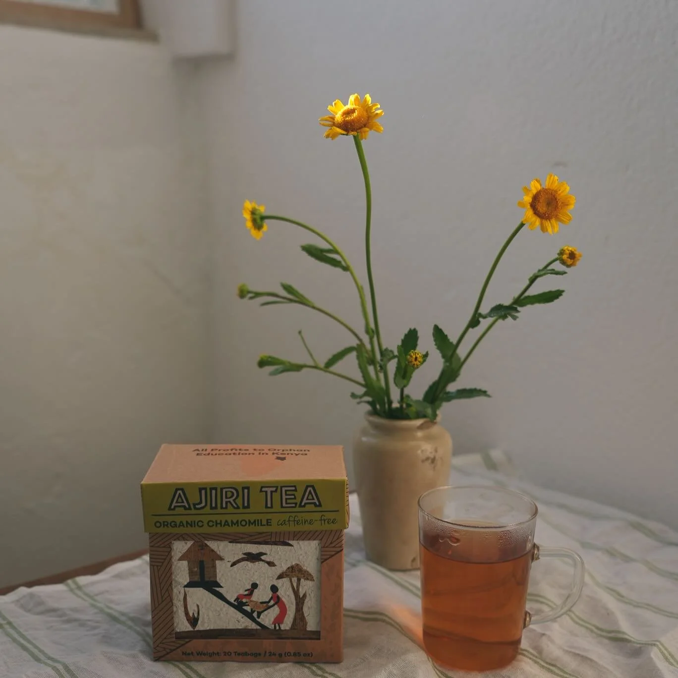 Picture (and cup) perfect. Artwork and a side of tea. Tea with a side of art. #madeinkenya #june #handmade #collage