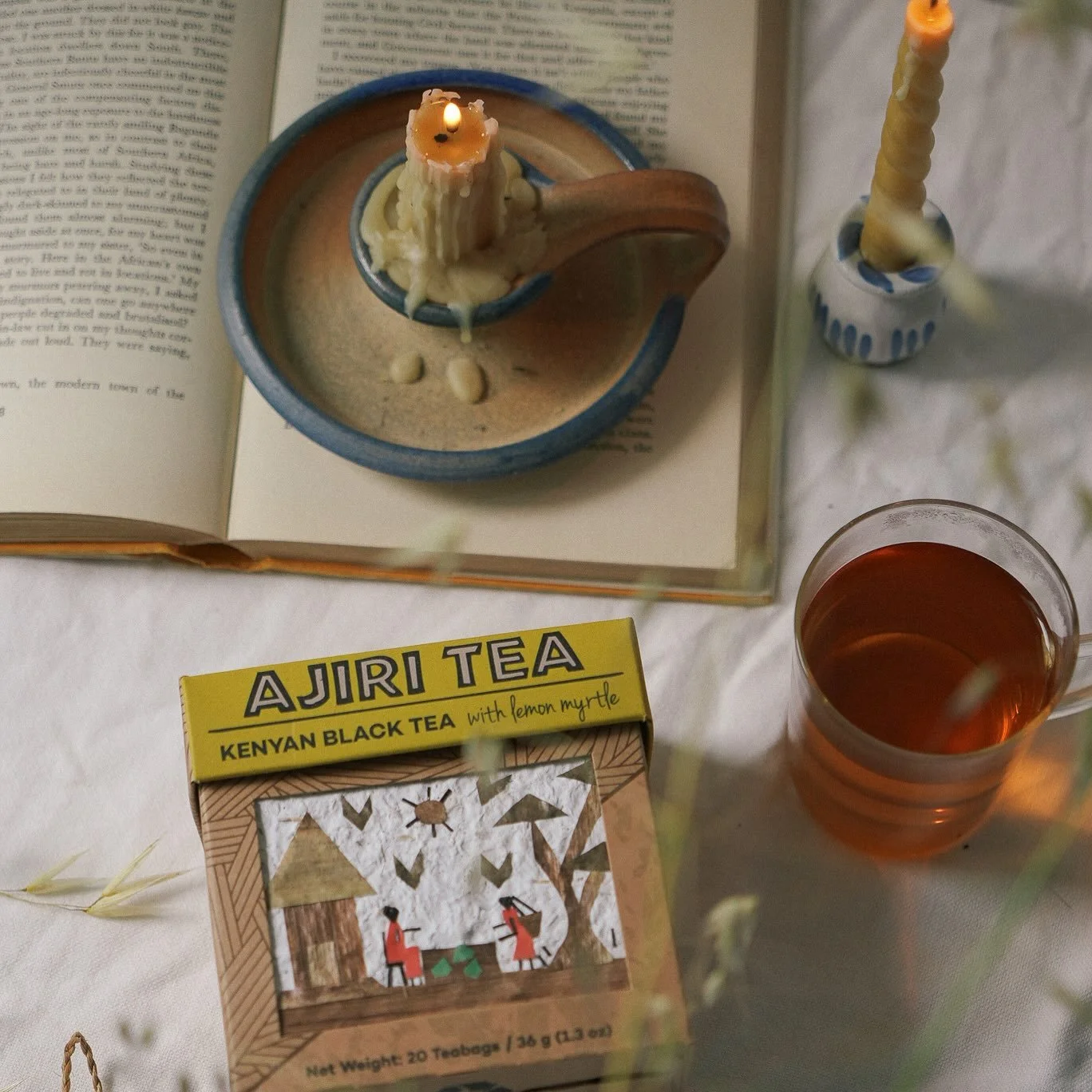Taking it slow these days with our Kenyan Black Tea with Lemon Myrtle. ✨Lemon Myrtle has strong antimicrobial properties&mdash;meaning it fights infections. This is really our unsung hero from the lineup. Rarely talked about, but beloved (and award-w