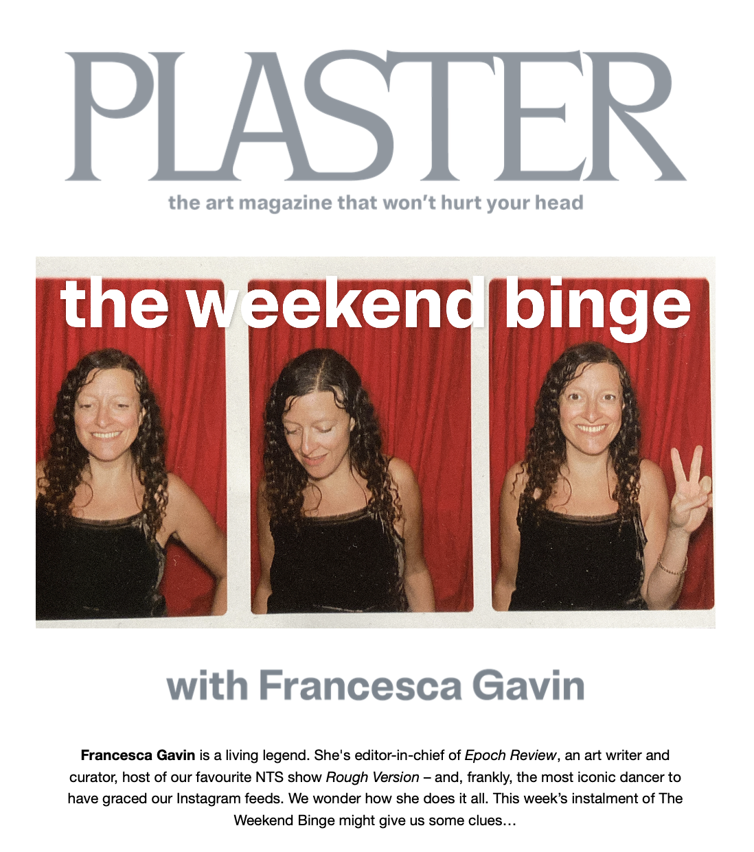 Plaster Binge / London Guide