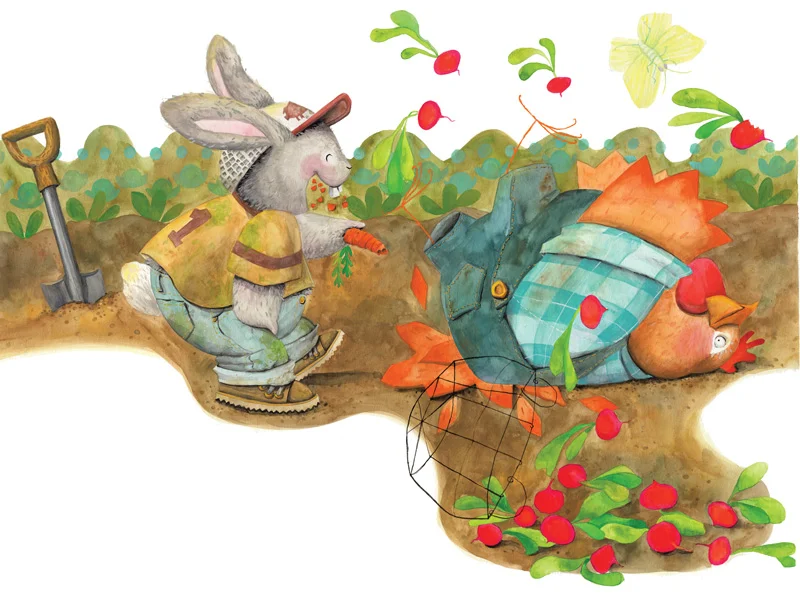 Page 11/12 from the picture book Have You Seen My Egg for For Kidz Publishing