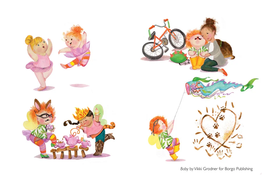 Interior spread, without the text