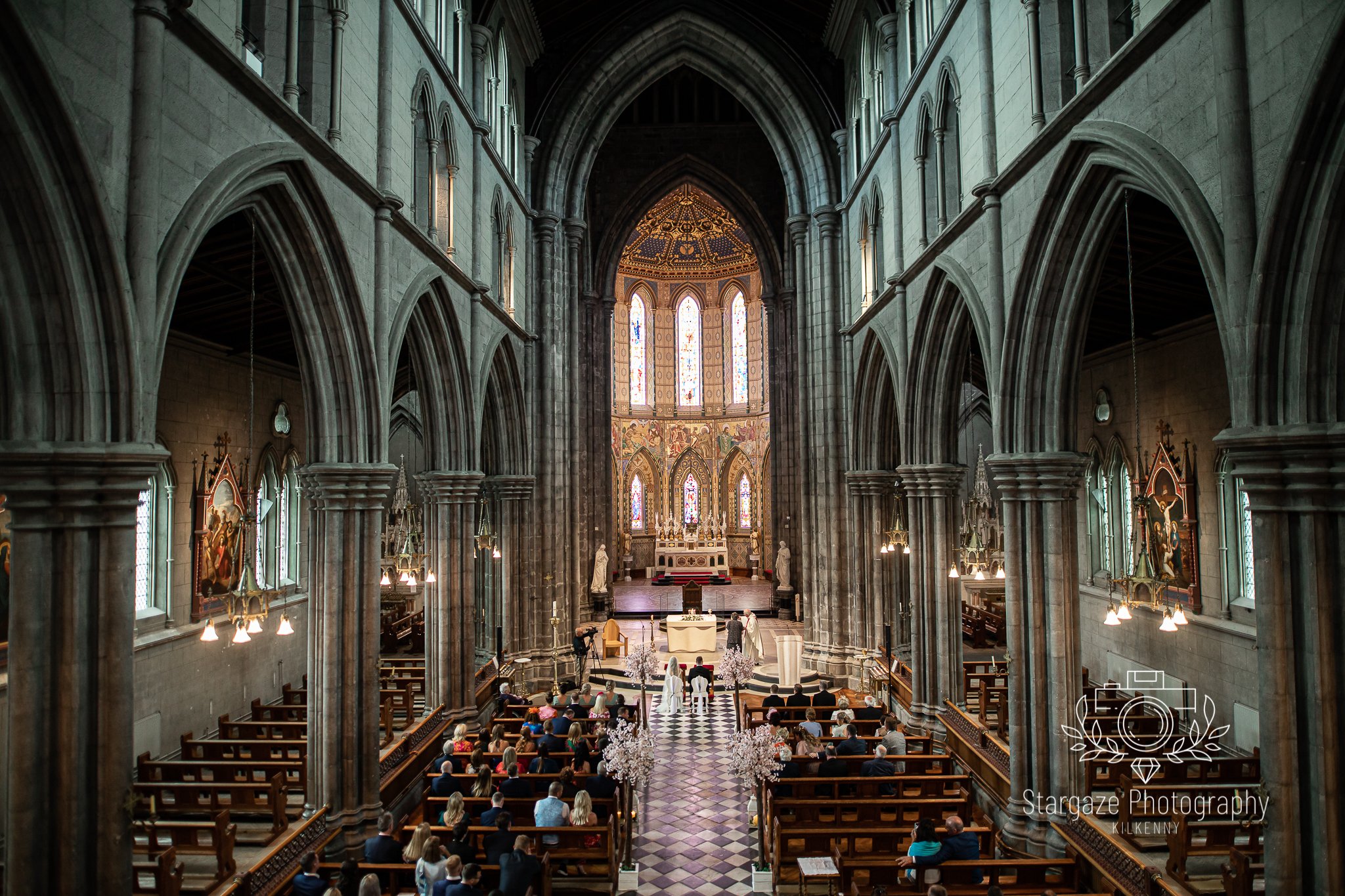 Wedding photography at St Mary's Cathedral in Kilkenny by local award-winning wedding photographer Daragh McCann.