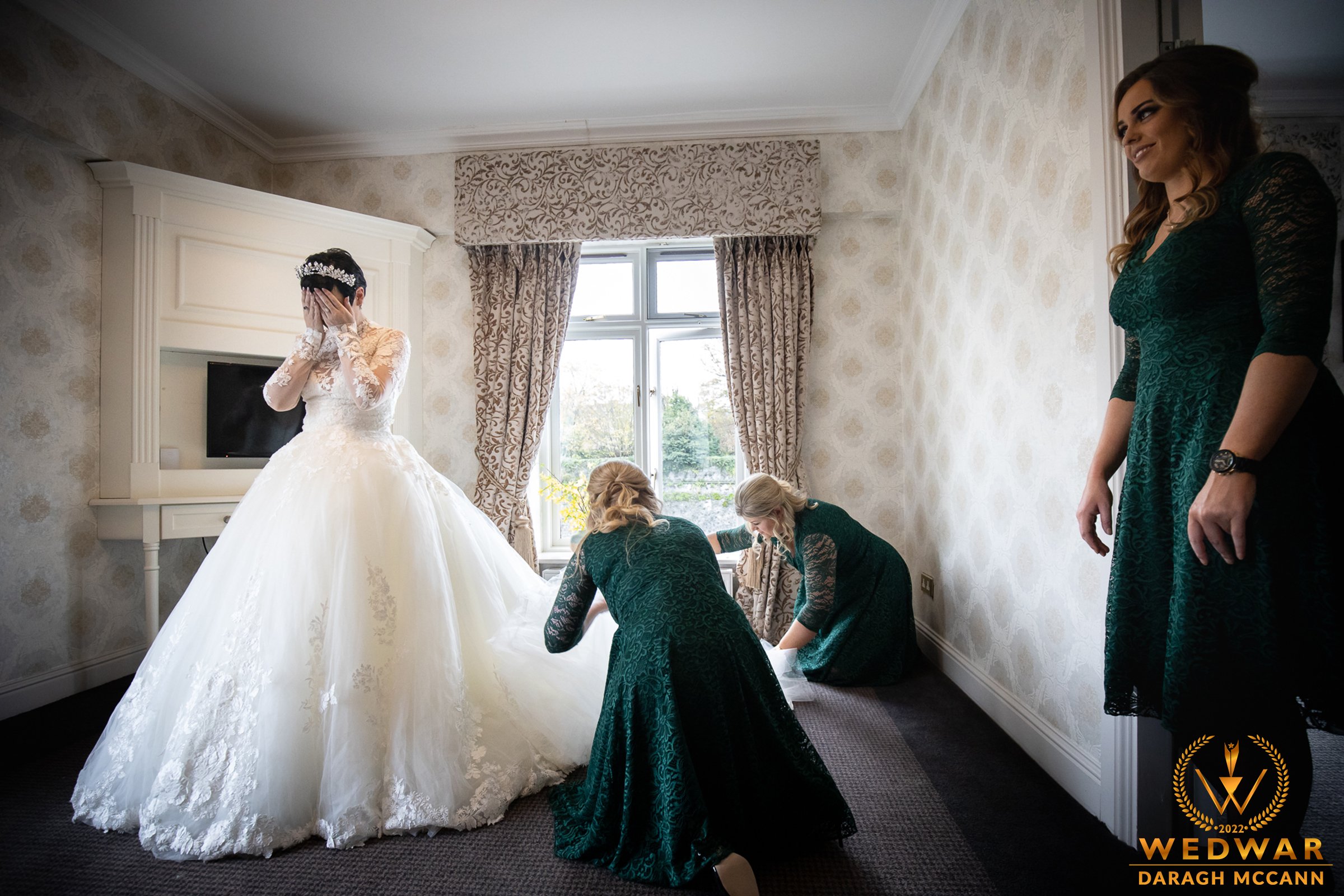 Wedding photo shoot at The River Court Hotel by Daragh McCann. Daragh is an incredible local award-winning wedding photographer based in Kilkenny.