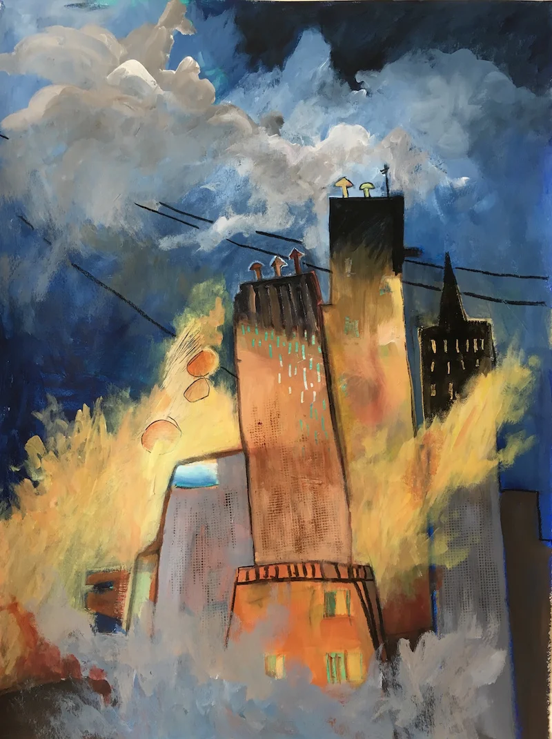 “City on Fire — Cataclysm” — Ann Saunderson