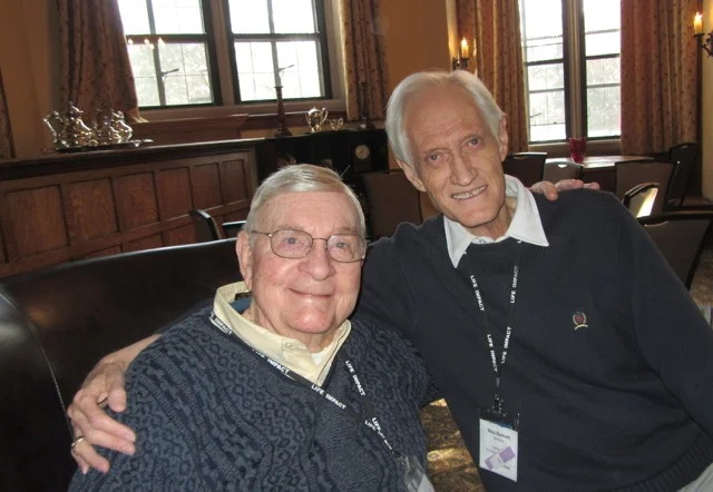 Waylon Moore with Max Barnett (right), one of many disciple-makers Dr. Moore has invested in.