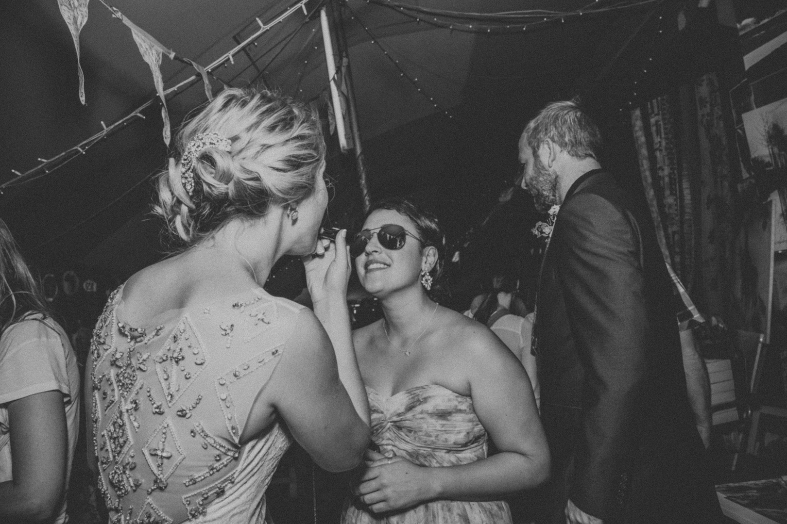 Candid wedding portrait 