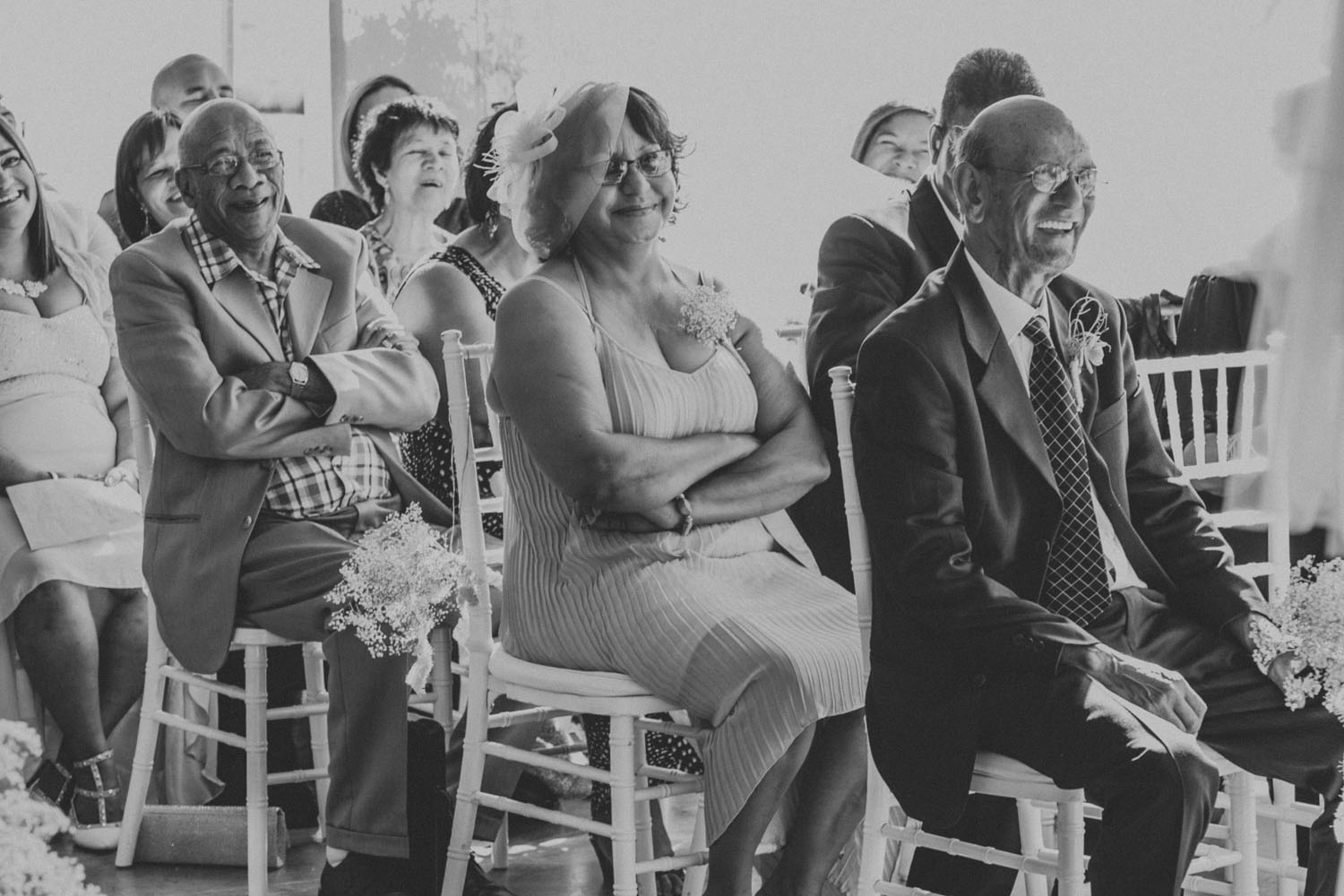black and white wedding