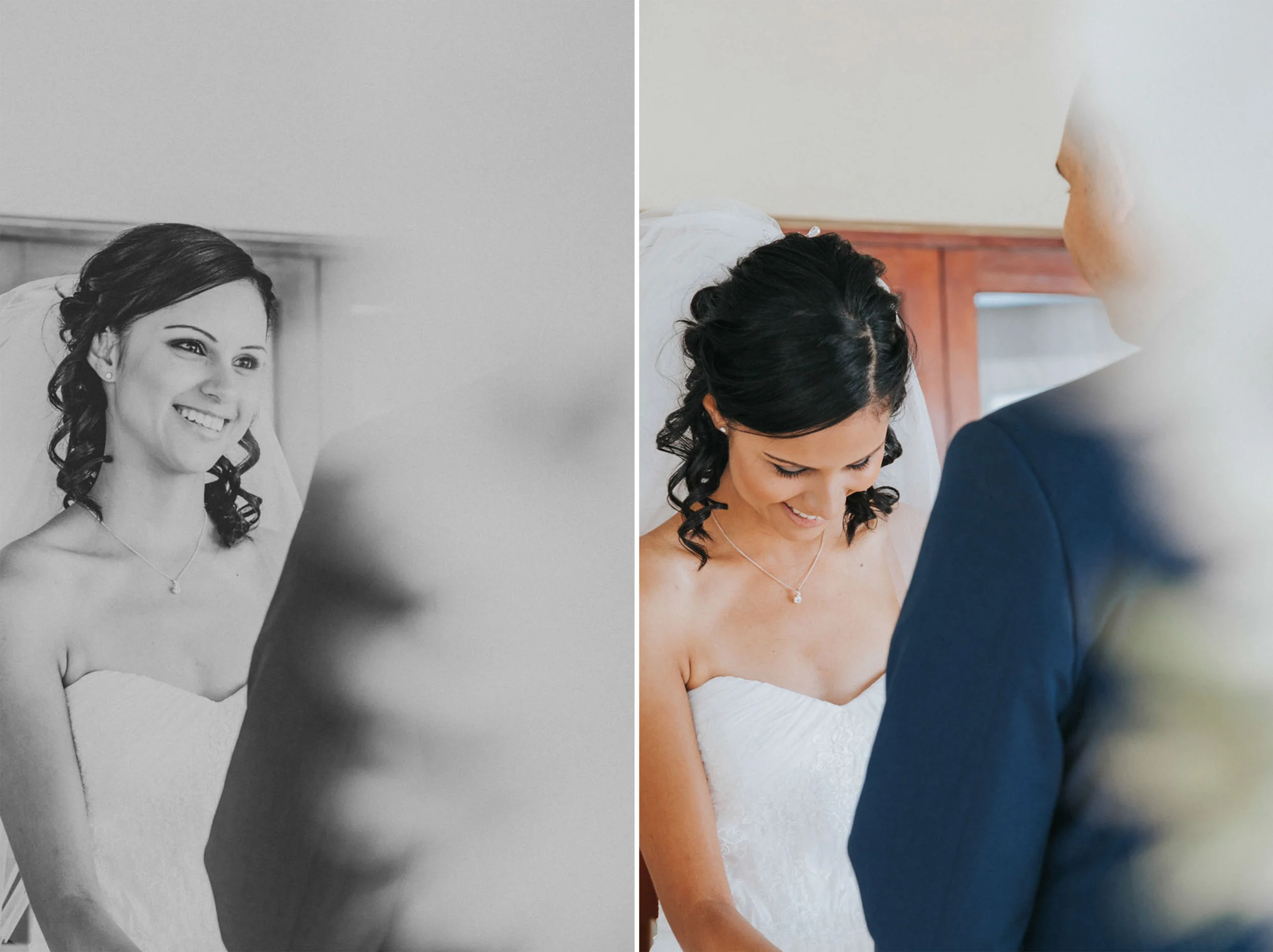 Candid bridal portrait