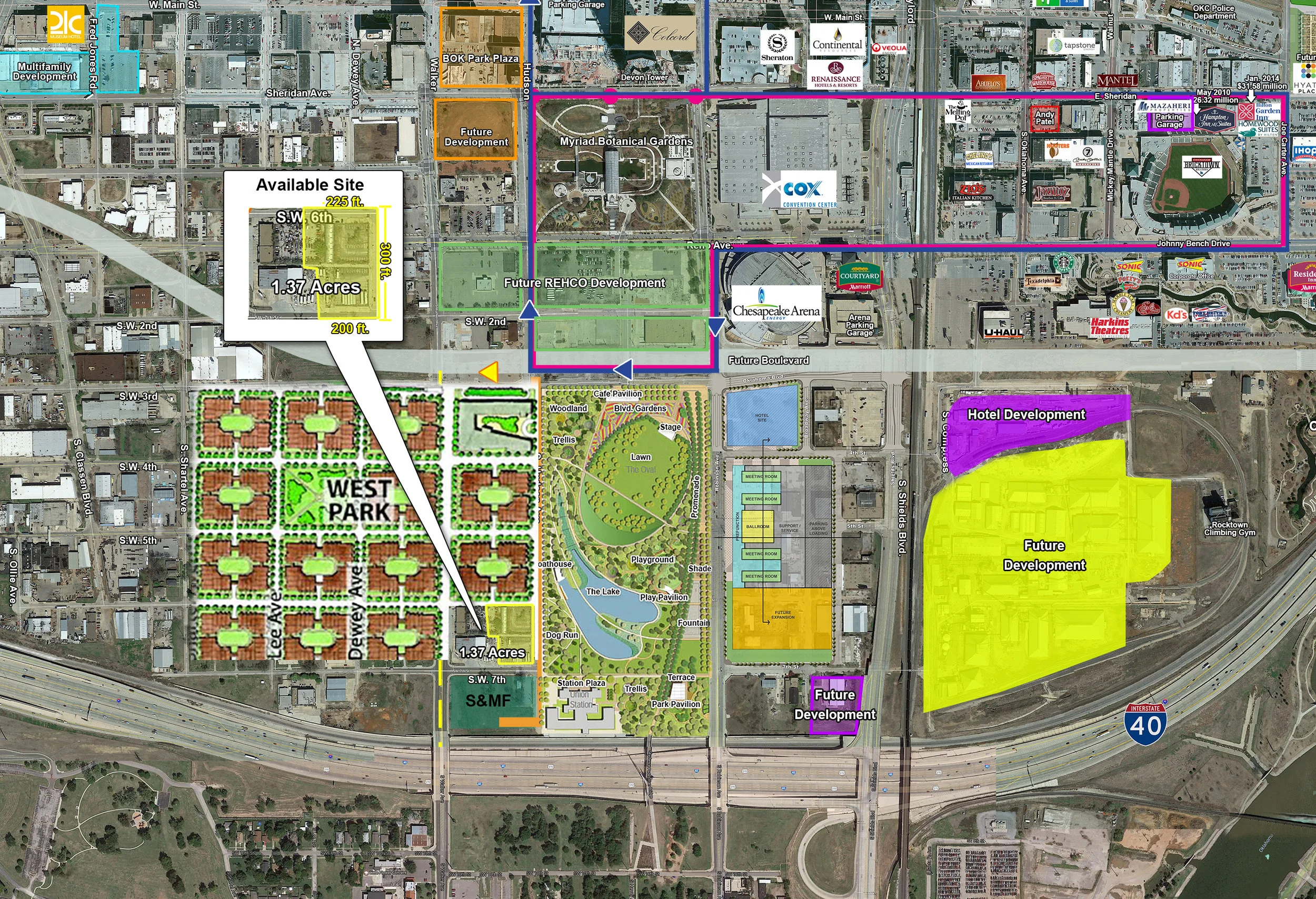 Land B/T Hudson & Walker and SW 6th & 7th Street, Oklahoma City, OK