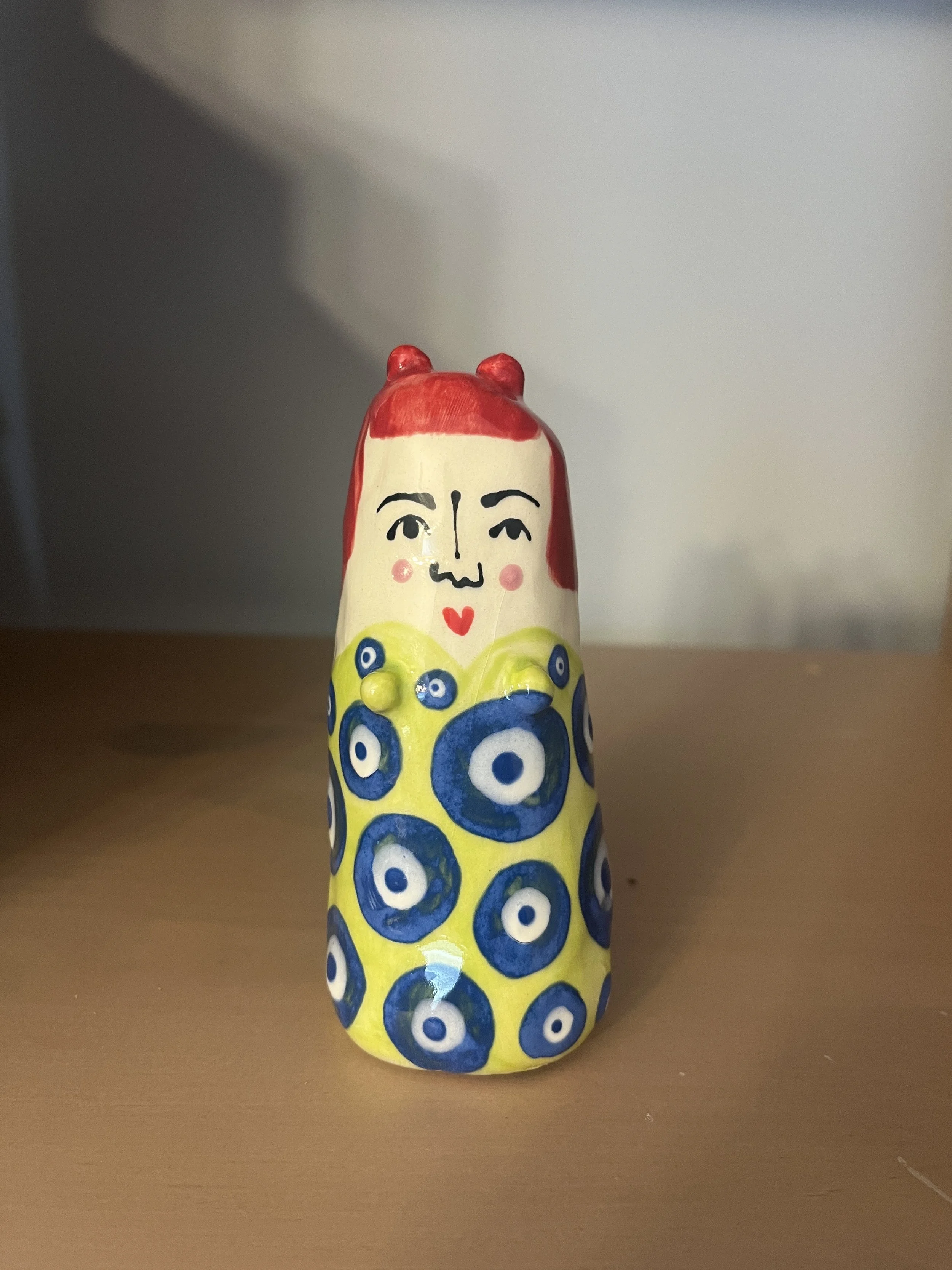 Girl Gang (Chartreuse and Blue) Sculpture