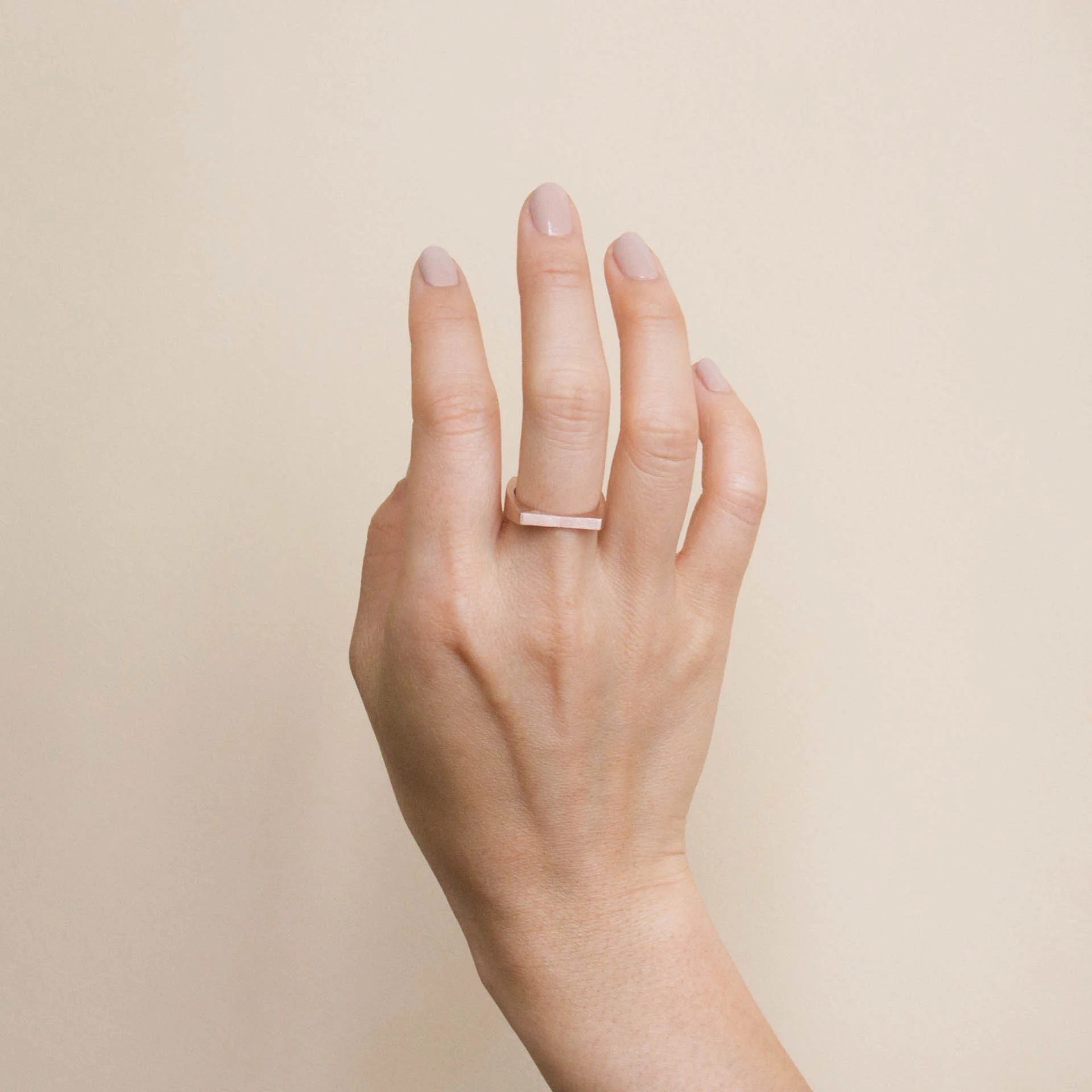 OTEM New York Signature Ring III in 10K Rose Gold