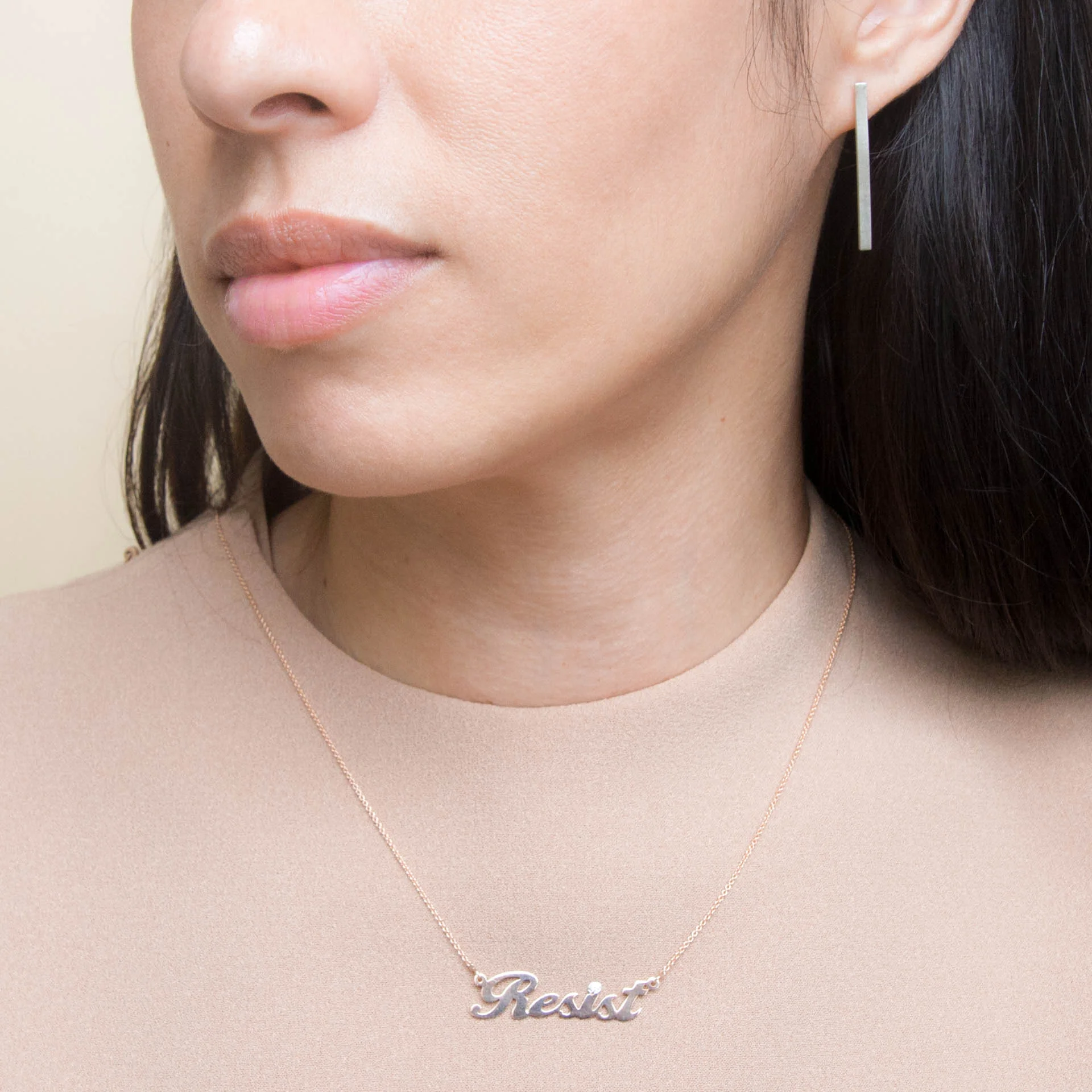 Copy of OTEM New York Long Earring Thin in recycled sterling silver