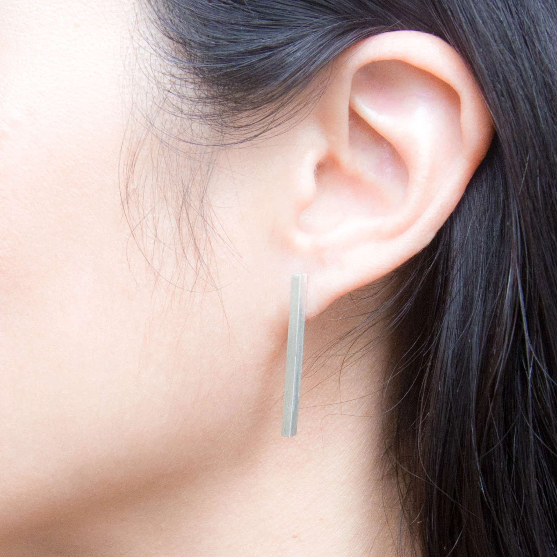 Copy of OTEM New York Long Earring Thick in recycled sterling silver
