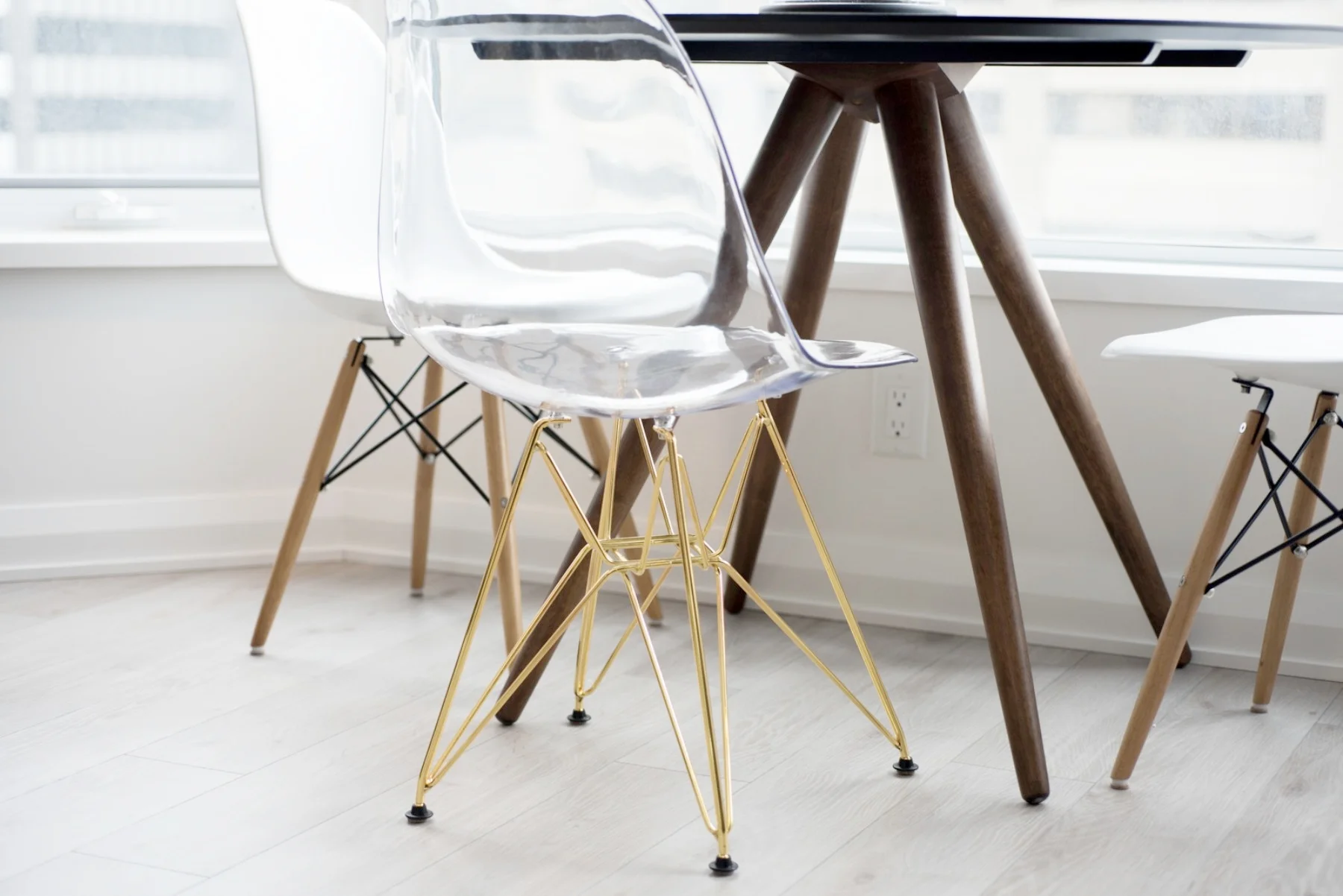 Yorkville Furnished Condo - Clear Dining Chairs