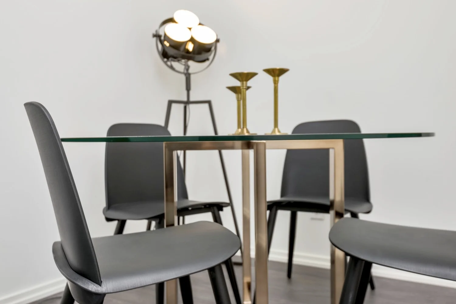 Adelaide Furnished Rental - Dining Table, Lamp