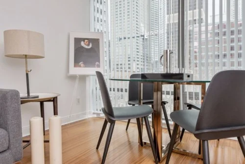 Copy of furnished apartments toronto short term Yorkville dining room