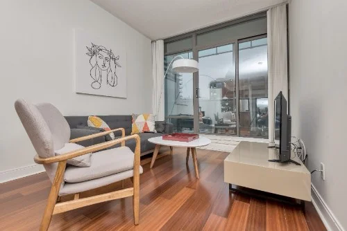 Copy of short term furnished rentals toronto Yorkville living room