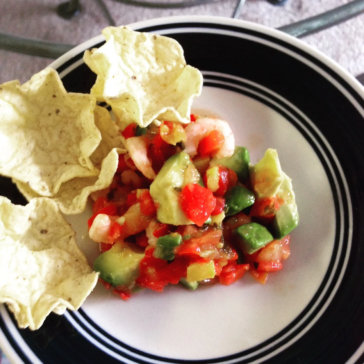 Shrimp, Mango, Peach, and Avocado Salsa (Express Recipe)