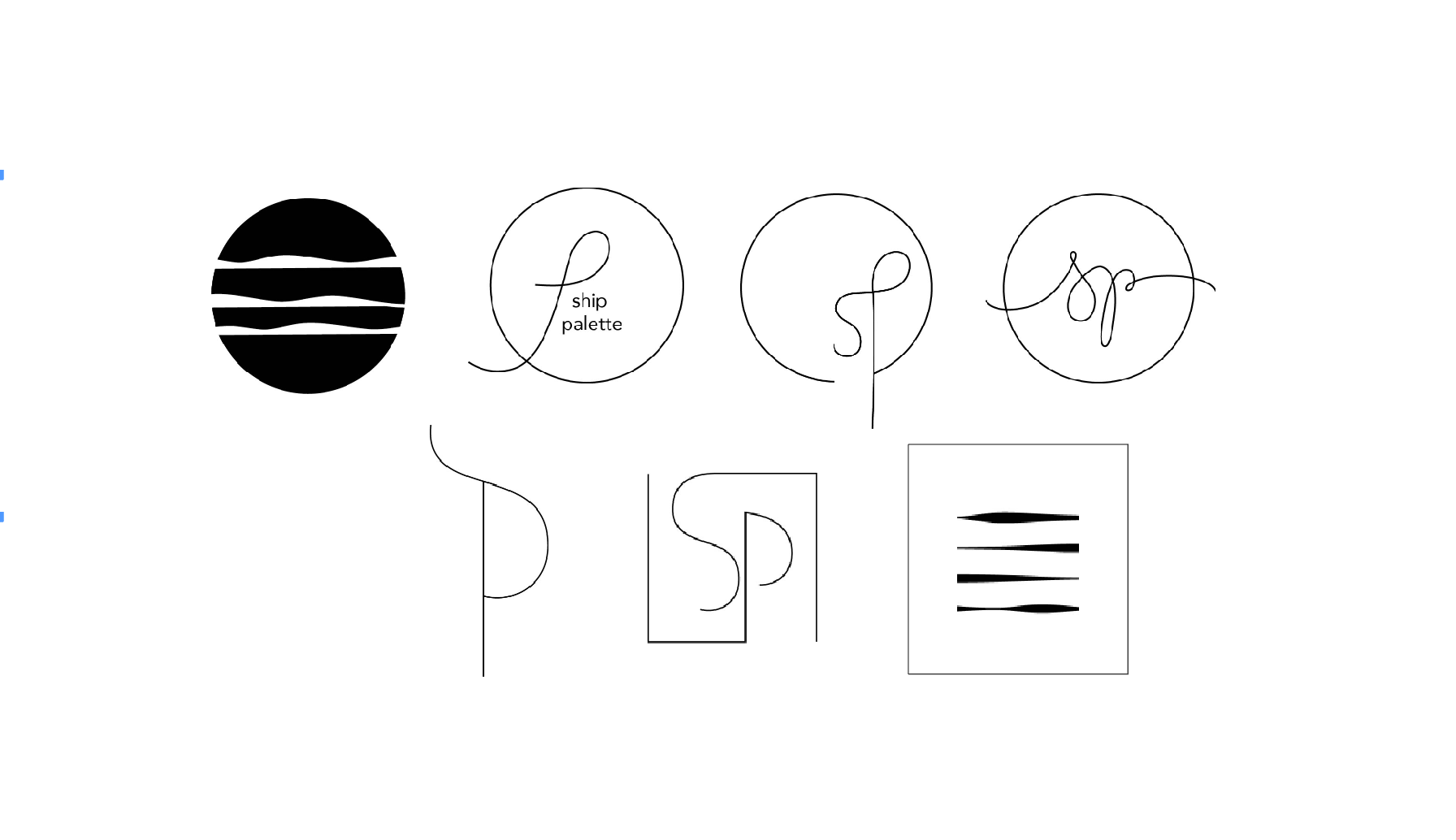 Considered logo proposals