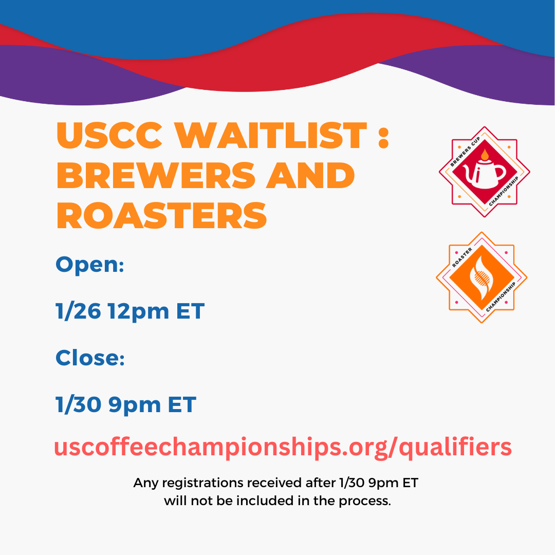 USCC Denver Waitlist Information — U.S. Coffee Championships