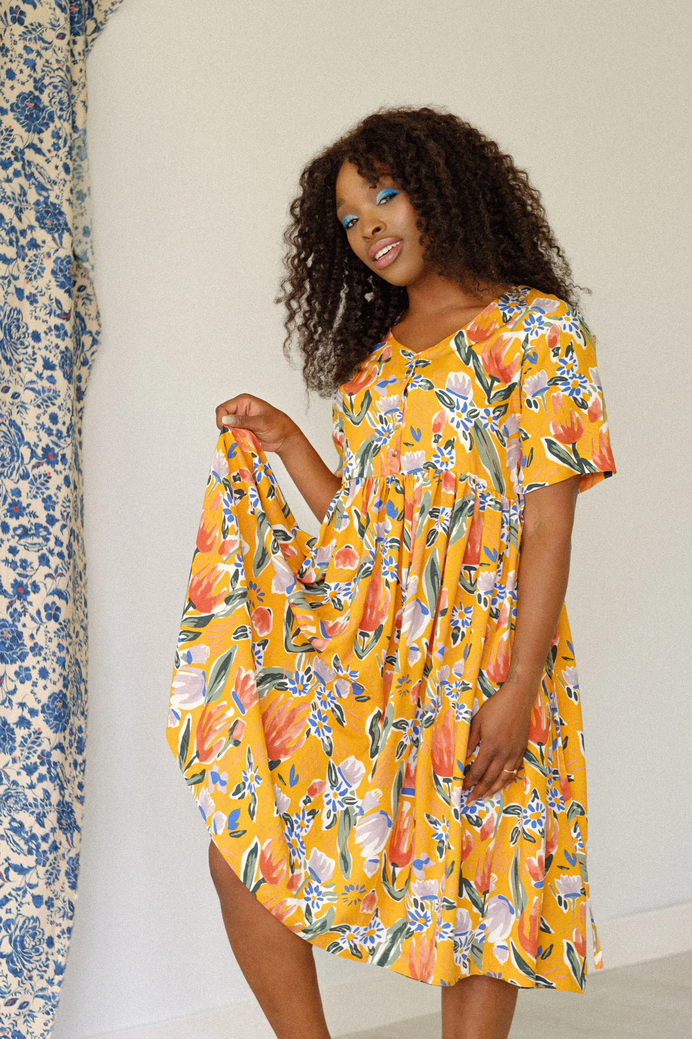 our lounge dress in tuscan summer