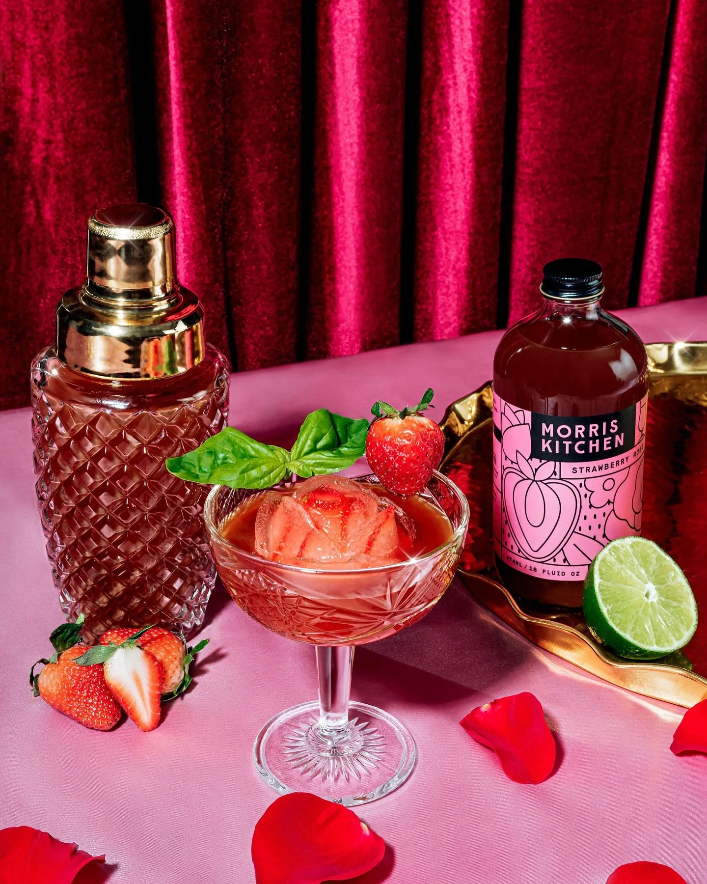 Valentine&rsquo;s Day is approaching, and we have the perfect gift for your special someone! Visit our website to shop the Strawberry Rose Mixer bundle. 💞

( images by @lindsay.mcoien )

#mymorriskitchen #valentineday #roses #strawberry #mixologist 