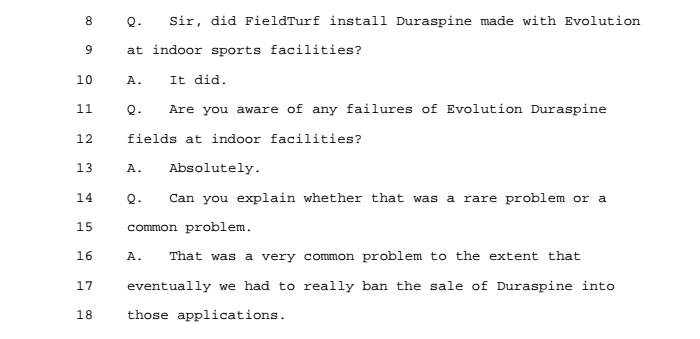 "NJ SOCCER CLUB ACCUSES TOP ARTIFICIAL TURF COMPANY OF FRAUD" (1/6)